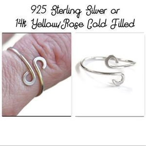925 Sterling Silver Handmade Adjustable Thumb Ring